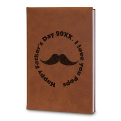 Hipster Dad Leatherette Journal - Large - Double Sided (Personalized)
