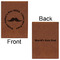 Hipster Dad Leatherette Journals - Large - Double Sided - Front & Back View