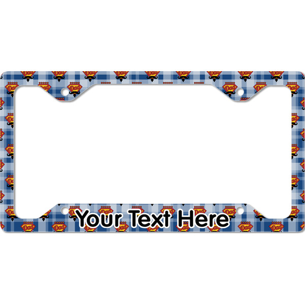 Custom Hipster Dad License Plate Frame - Style C (Personalized)