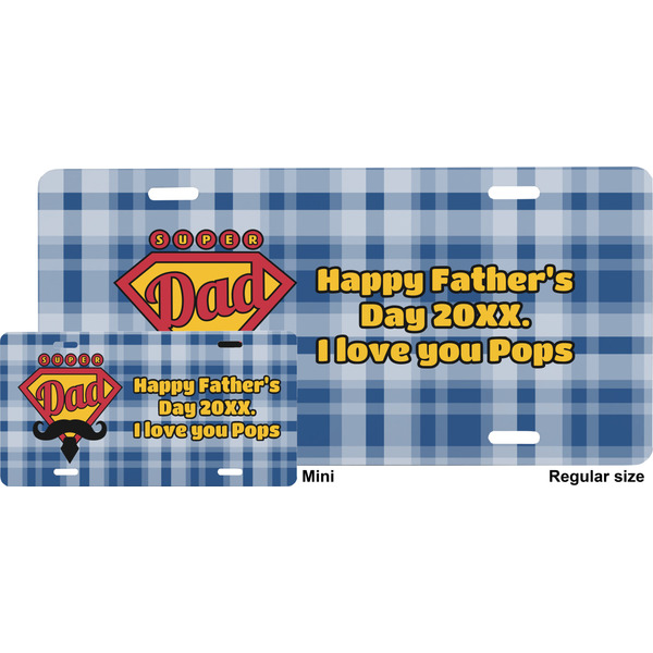 Hipster Dad License Plate (Sizes)