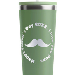 Hipster Dad RTIC Everyday Tumbler with Straw - 28oz - Light Green - Single-Sided (Personalized)