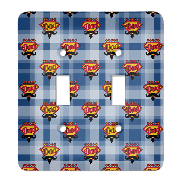 Custom Hipster Dad Light Switch Cover (2 Toggle Plate)