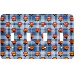 Hipster Dad Light Switch Cover (4 Toggle Plate)