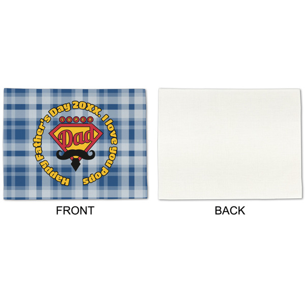 Hipster Dad Linen Placemat - APPROVAL Single (single sided)