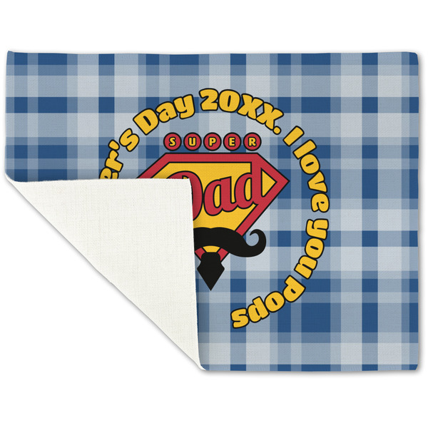 Hipster Dad Linen Placemat - Folded Corner (single side)