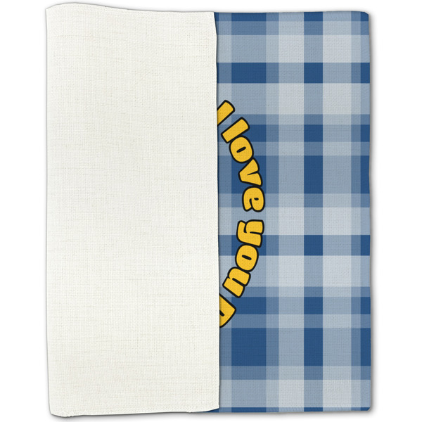 Hipster Dad Linen Placemat - Folded Half