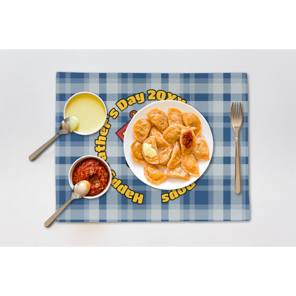 Hipster Dad Linen Placemat - Lifestyle (single)