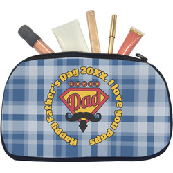 Hipster Dad Makeup / Cosmetic Bag - Medium (Personalized)