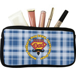 Hipster Dad Makeup / Cosmetic Bag - Small (Personalized)