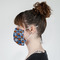 Hipster Dad Mask - Side View on Girl