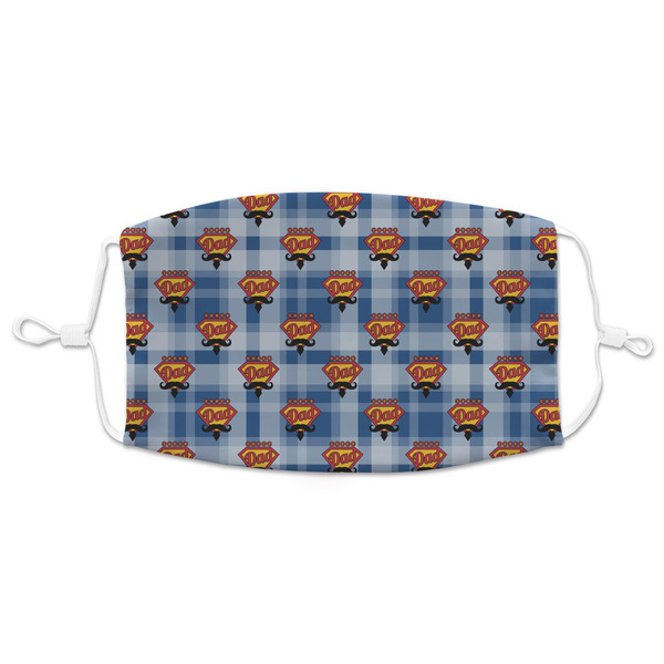 Custom Hipster Dad Adult Cloth Face Mask - XLarge