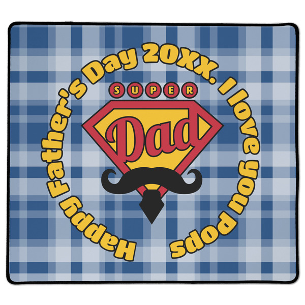 Custom Hipster Dad XL Gaming Mouse Pad - 18" x 16" (Personalized)