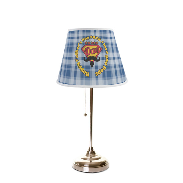 Hipster Dad Poly Film Empire Lampshade - On Stand