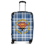 Hipster Dad Suitcase - 24" Medium - Checked (Personalized)