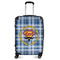 Hipster Dad Suitcase - 24" Medium - Checked (Personalized)