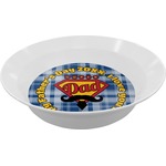 Hipster Dad Melamine Bowl - 12 oz (Personalized)