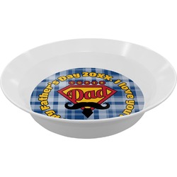 Hipster Dad Melamine Bowl (Personalized)