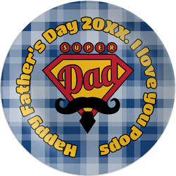 Hipster Dad Melamine Plate (Personalized)