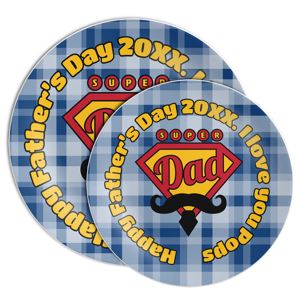 Hipster Dad Melamine Plates - PARENT/MAIN