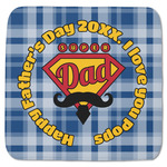 Hipster Dad Memory Foam Bath Mat - 48"x48" (Personalized)