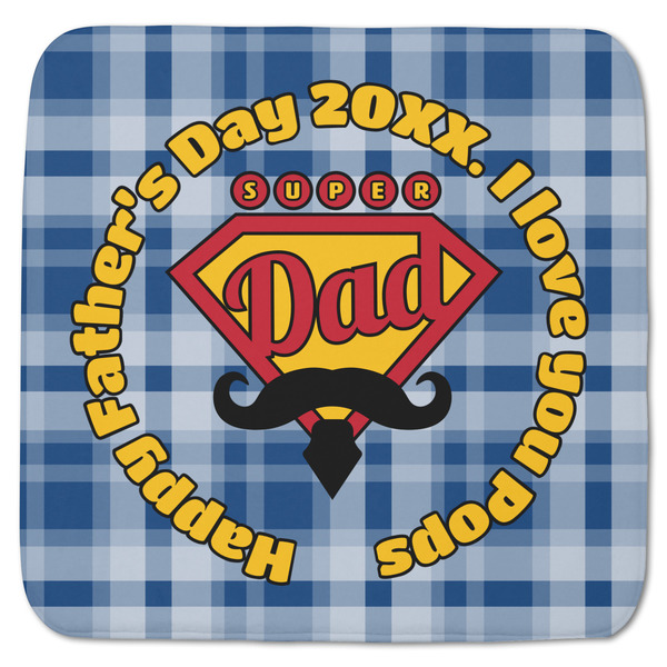 Custom Hipster Dad Memory Foam Bath Mat - 48"x48" (Personalized)