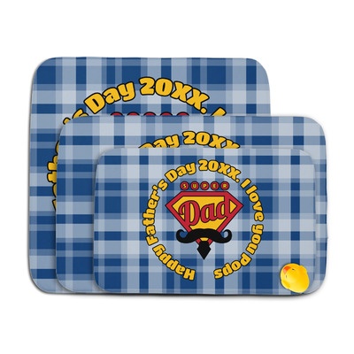 Hipster Dad Memory Foam Bath Mat (Personalized)
