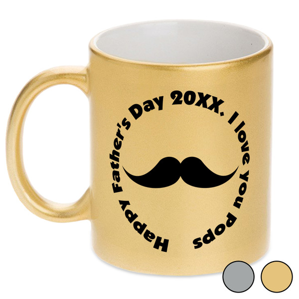 Hipster Dad Metallic Mugs