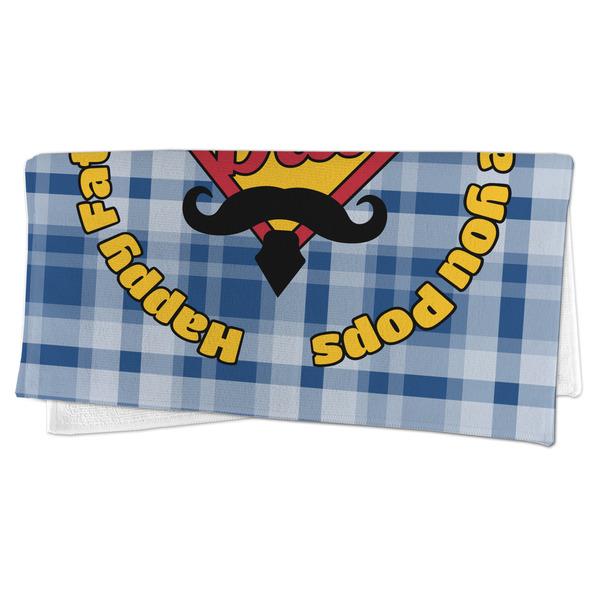 Hipster Dad Microfiber Dish Rag - FOLDED (half)