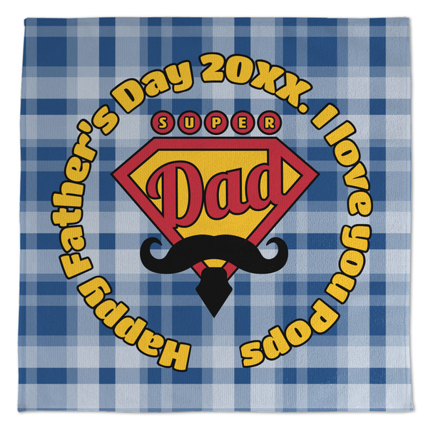 Custom Hipster Dad Microfiber Dish Towel (Personalized)