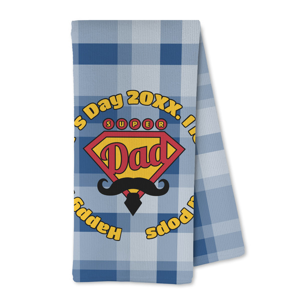 Custom Hipster Dad Kitchen Towel - Microfiber (Personalized)
