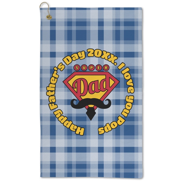 Custom Hipster Dad Microfiber Golf Towel - Large (Personalized)