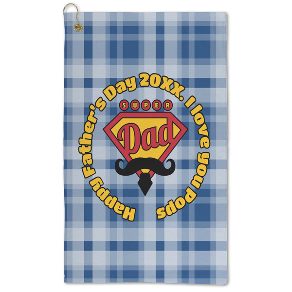 Custom Hipster Dad Microfiber Golf Towel (Personalized)