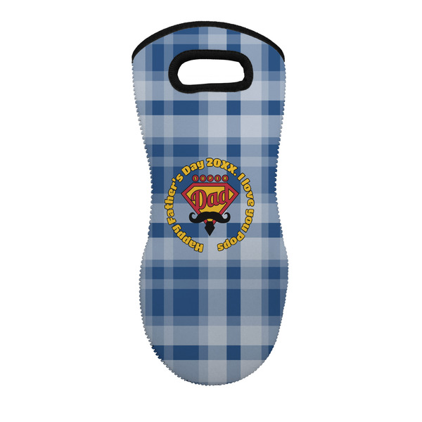 Custom Hipster Dad Neoprene Oven Mitt w/ Name or Text