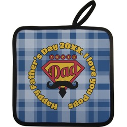 Hipster Dad Pot Holder w/ Name or Text