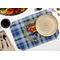 Hipster Dad Octagon Placemat - Single front (LIFESTYLE) Flatlay