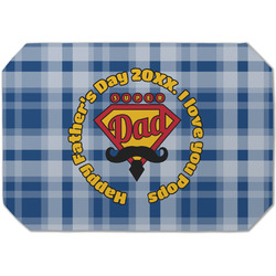 Hipster Dad Dining Table Mat - Octagon (Single-Sided) w/ Name or Text