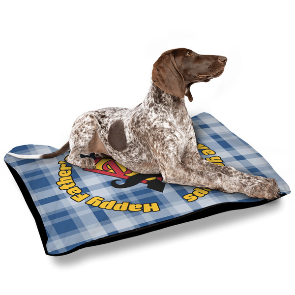 Hipster Dad Outdoor Dog Beds - Large - IN CONTEXT
