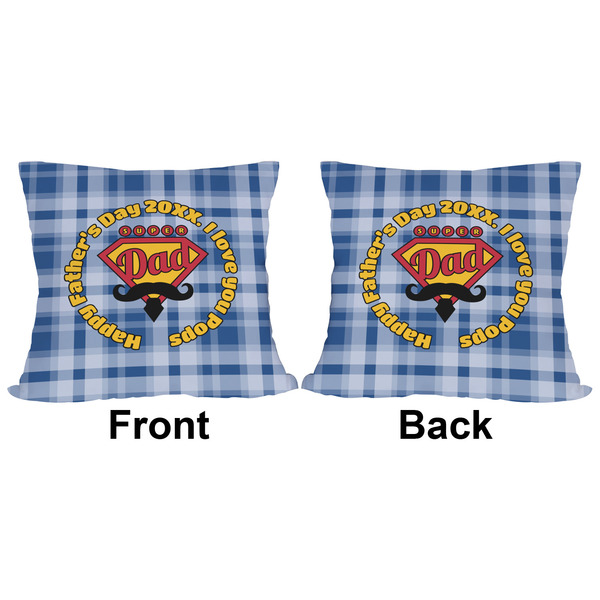 Hipster Dad Outdoor Pillow - 16x16