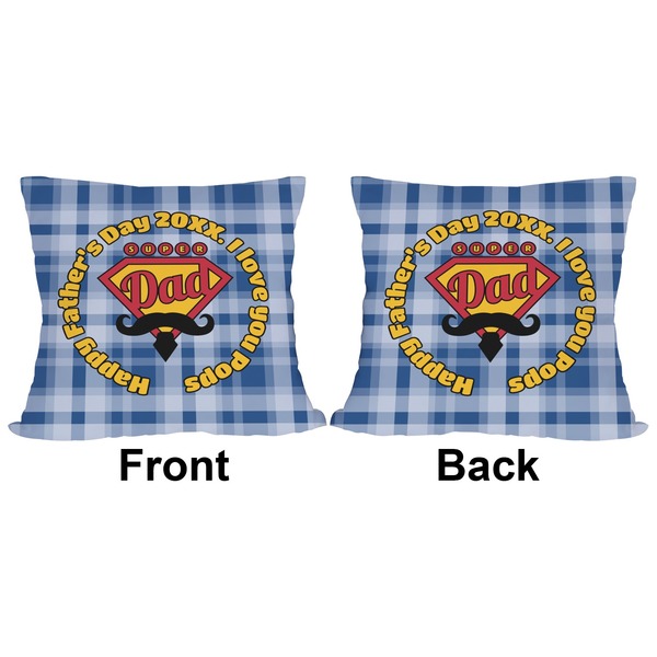 Hipster Dad Outdoor Pillow - 18x18