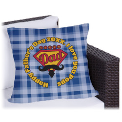 Hipster Dad Outdoor Pillow (Personalized)