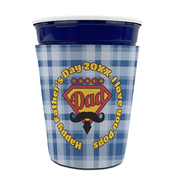 Hipster Dad Party Cup Sleeves - without bottom - FRONT (on cup)