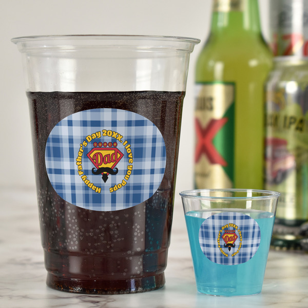 Hipster Dad Party Cups - 16oz - In Context