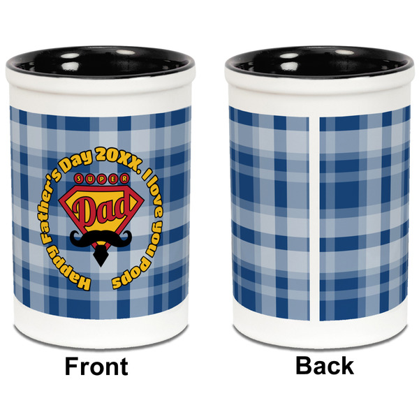 Hipster Dad Pencil Holder - Black - approval