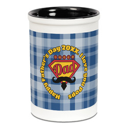 Hipster Dad Ceramic Pencil Holders - Black