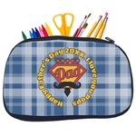Hipster Dad Neoprene Pencil Case - Medium w/ Name or Text