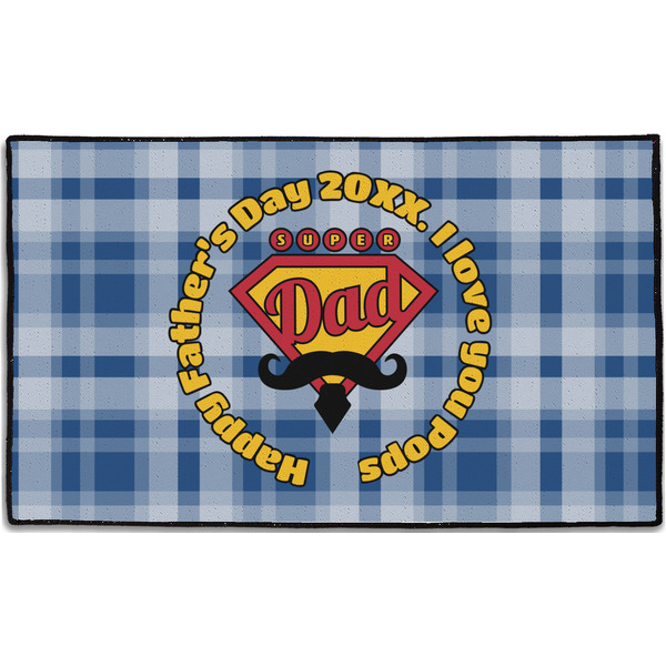 Custom Hipster Dad Door Mat - 60"x36" (Personalized)