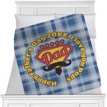 Hipster Dad Minky Blanket (Personalized)