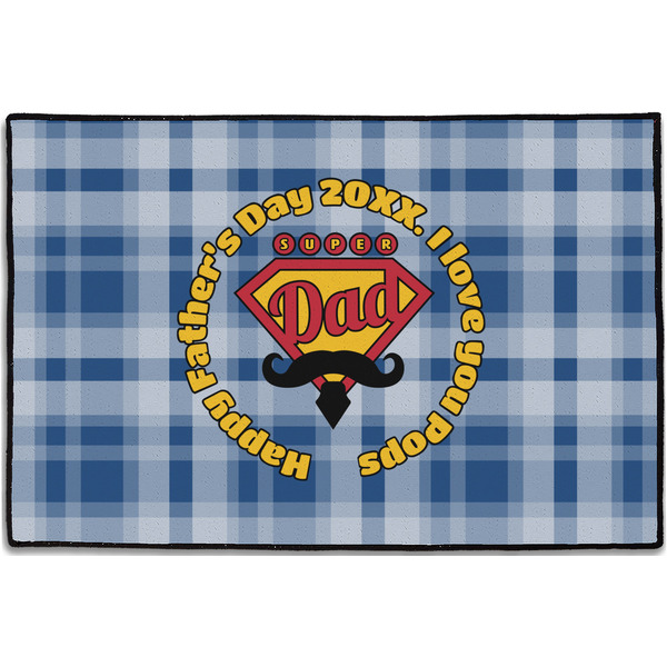 Hipster Dad Personalized Door Mat - 36x24 (APPROVAL)