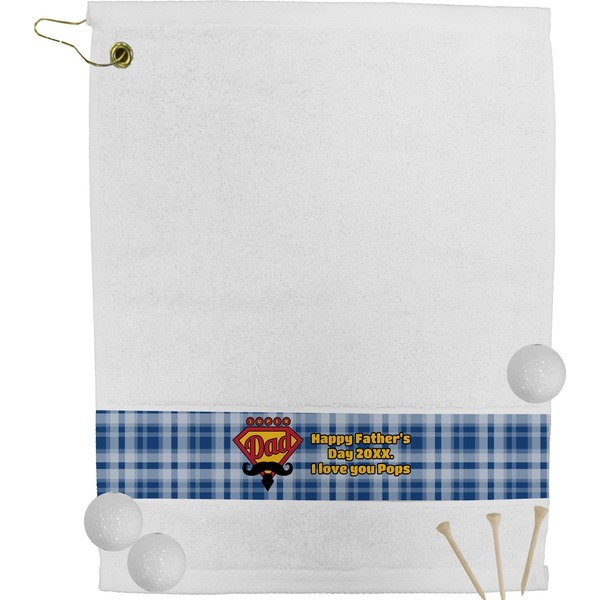 Custom Hipster Dad Golf Bag Towel (Personalized)