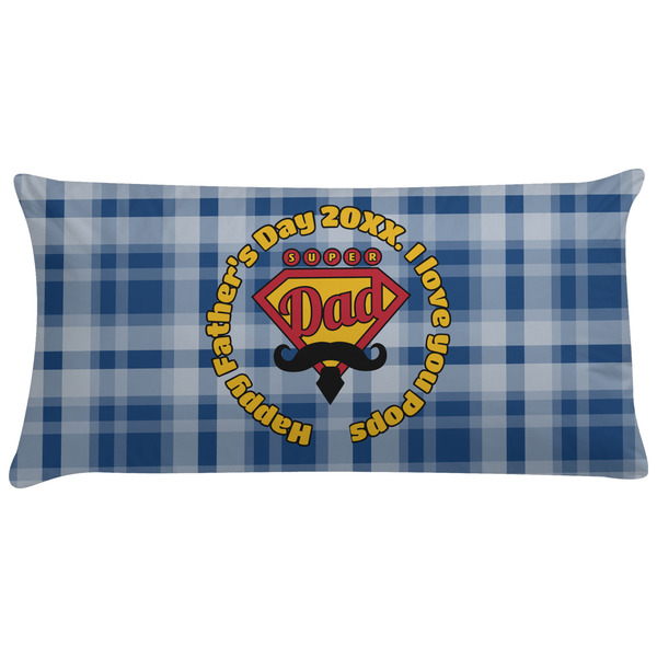 Custom Hipster Dad Pillow Case - King (Personalized)
